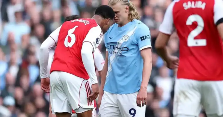 Gabriel: "It's a war"—Haaland's shove cost Arsenal the title?