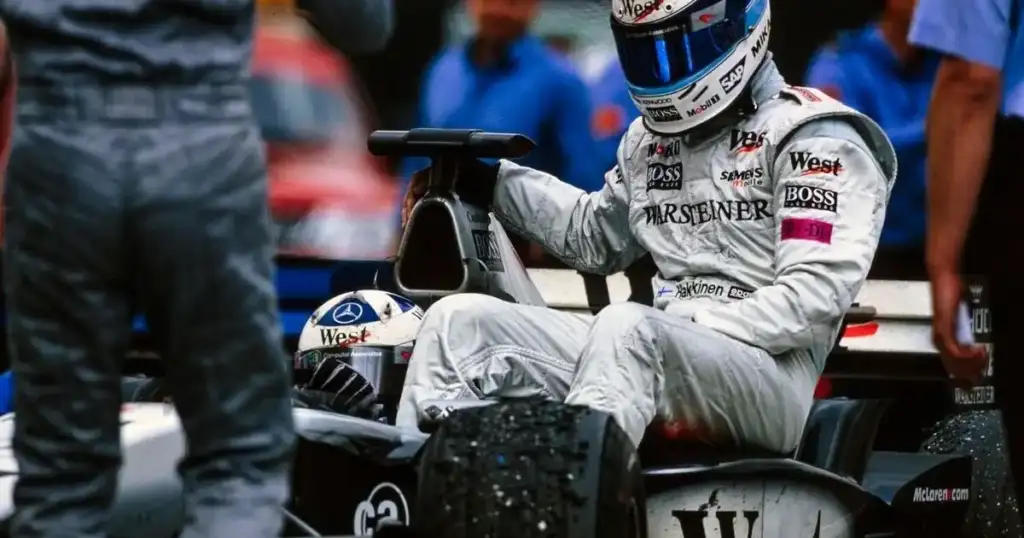 Mika Hakkinen's 1999 Imola F1 Spin Gifted Schumacher
