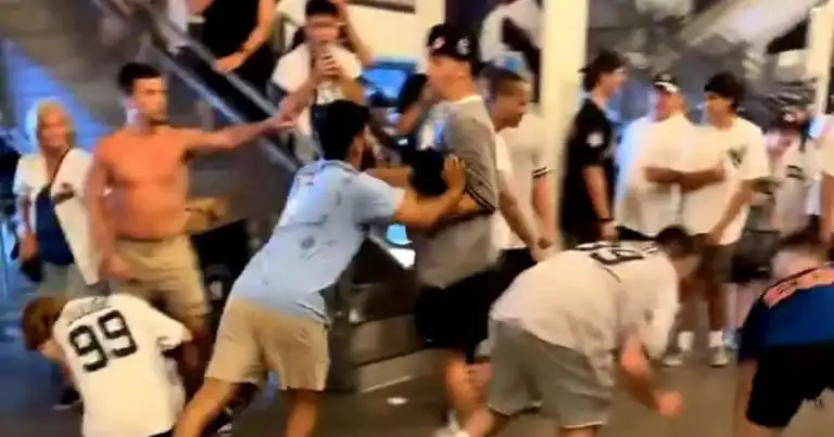 Yankees Fans Brawl at Stadium as Star Watches Loss