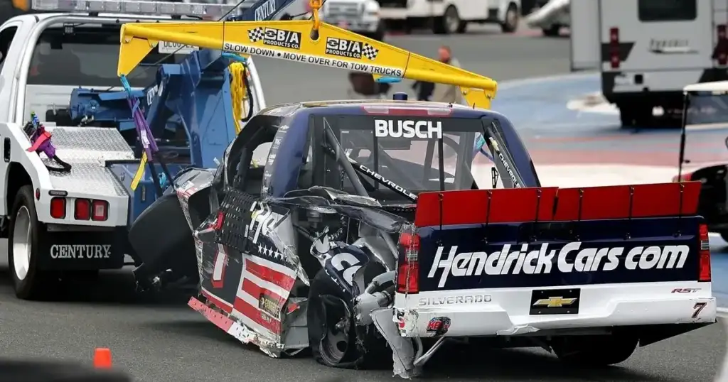 Corey Day's KBM Truck Flew at Wilkesboro—He Walked Away