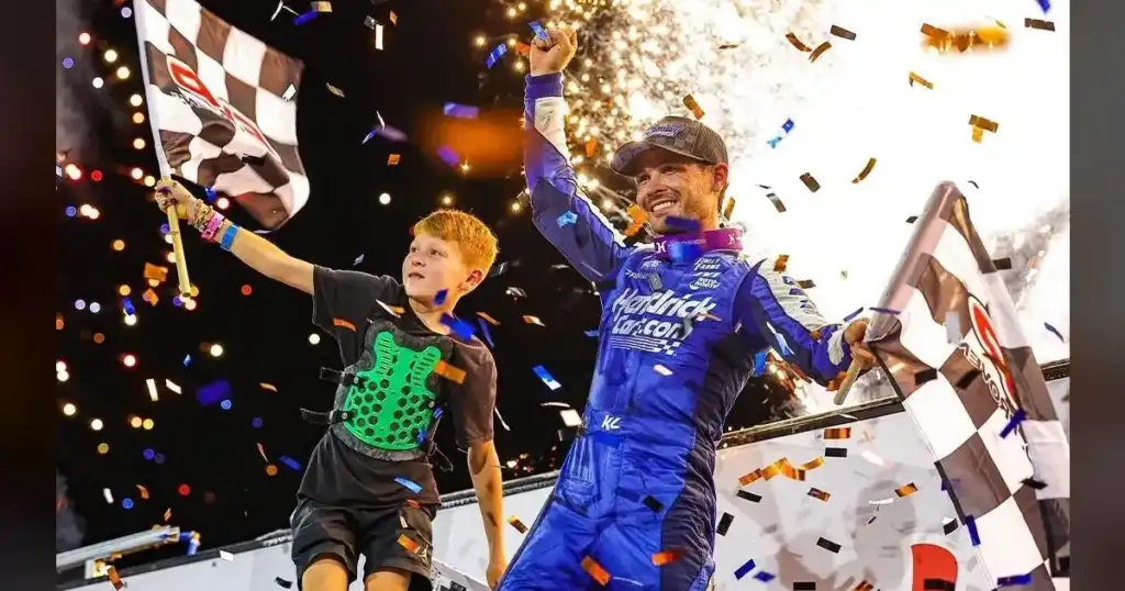 Kyle Larson Dominates Knoxville Nationals in Iowa Rain